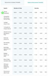 Return bus from Galway timetable